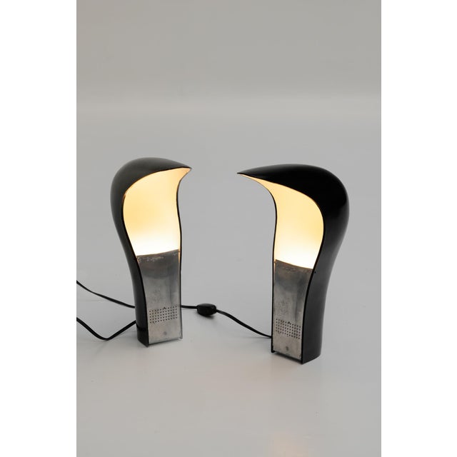 Pelota Table Lamps by Cesare Casati and Ponzio for Lamperti, 1970s, Set of 2 For Sale - Image 6 of 6