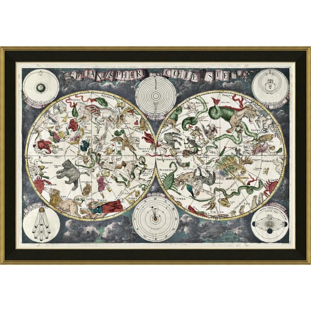 Traditional Celestial World Framed Art Print by David Phoenix For Sale - Image 3 of 3