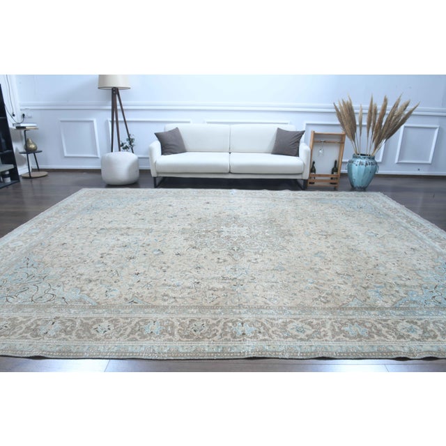 Vintage Persian Hand-Knotted area rug is a semi-antique vintage area rug. The '70s Eastern region of Anatolian's unique...