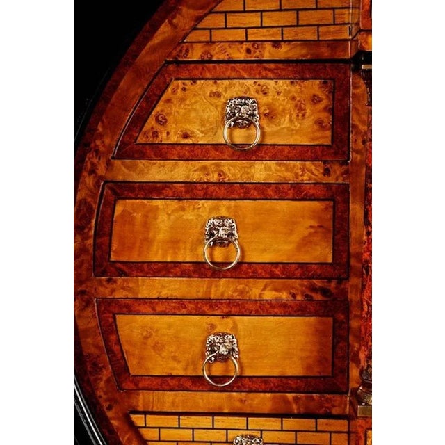 20th Century Vienna Biedermeier Lyre Secretary For Sale - Image 6 of 11