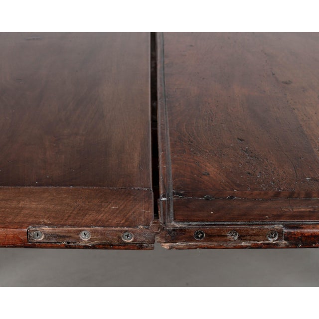 19th Century Italian Portefeuille Walnut Dining Table For Sale - Image 15 of 17