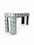 Console Table with Mirrored Glass Tiles and Curved Silver Finish Entryway Table, 1980s For Sale - Image 6 of 10