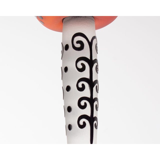 Red 1998 Art Glass Flower Sculpture by Stephen Fellerman and Clair Raabe For Sale - Image 8 of 8