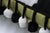 Black Pair Mackenzie Childs Square Decorative Throw Pillow For Sale - Image 8 of 11