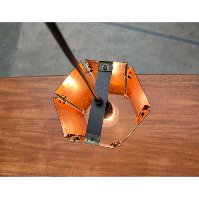 Mid-Century Modern German Copper Pendant Lamps, 1960s, Set of 3 For Sale - Image 11 of 18