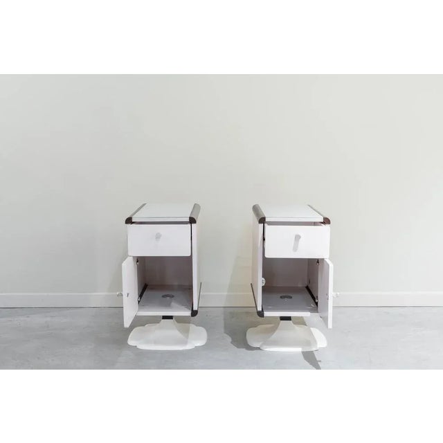 Glass Nightstands, France, 1960s, Set of 2 For Sale - Image 7 of 10