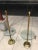 Brass Pair of Brass Twist Floor Lamps With Glass Tray Tables Manner of Stiffel For Sale - Image 8 of 13