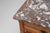 French Art Deco Nightstand in Oak with Pink Marble Top, 1930s For Sale - Image 12 of 14