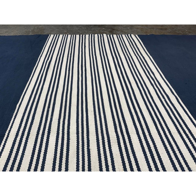 7ft 7in × 10ft 1 in Serena & Lily Signature Cotton Dhurrie Rug For Sale In San Francisco - Image 6 of 12