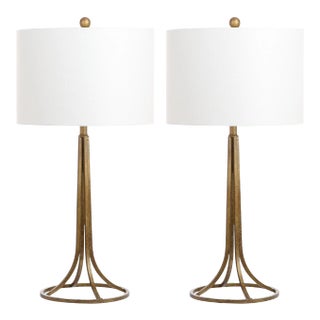 30 Inch H Table Lamp in Antique Bronze - a Pair For Sale