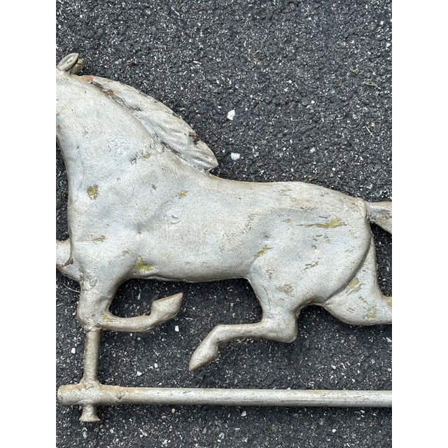 Late 19th Century Late 19th Century Zinc Race Horse Weather Vein For Sale - Image 5 of 10