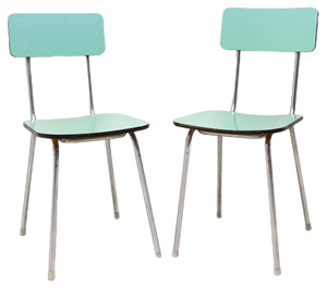 Set of Czechoslovak Cafe Chairs in Formica, 1960s
