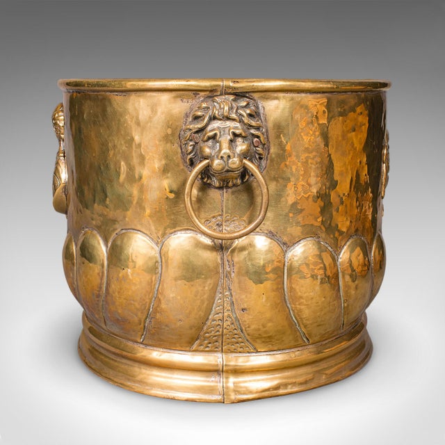 Antique Coal Bucket, French Brass, Fireside Fuel Basket, Petrus Ramus, Victorian For Sale - Image 6 of 11