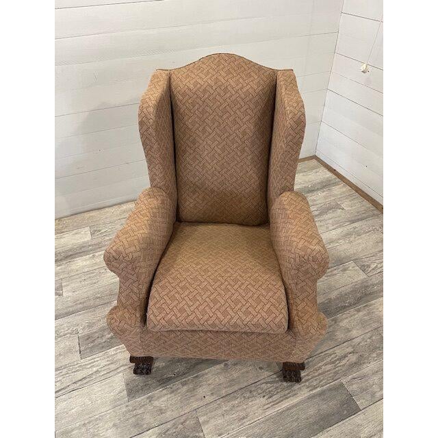 Art Deco Brown Lounge Chair, 1920 For Sale - Image 4 of 6