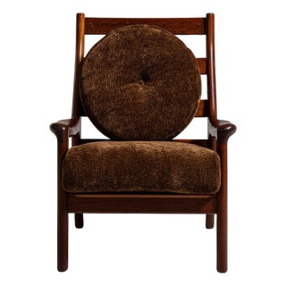 19th Century France Tan Wood Armchair For Sale