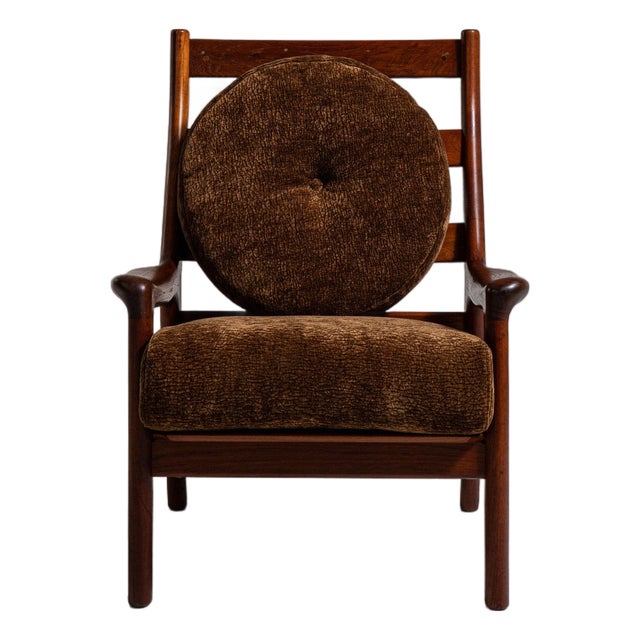 19th Century France Tan Wood Armchair For Sale