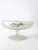 Hand-painted flowers blossom across this vintage satin glass candy dish. The frosted glass pedestal dish features blue,...