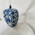 Chinoiserie Blue and White Famille Lidded Jar, Marked Satsuma For Sale - Image 3 of 8