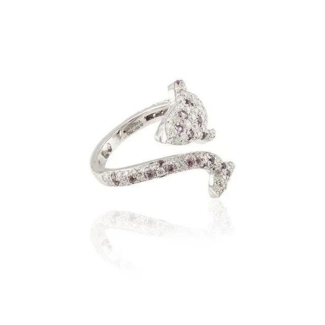 Not Yet Made - Made To Order Early 19th Style 1.13ct Diamond Cluster 18k Gold Art Deco Ring With Amethyst For Sale - Image 5 of 13