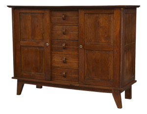 Reconstruction Oak Buffet attributed to René Gabriel, 1940s