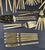 Gold Vintage Gold Electroplate "Trocadero" Hostess & Serving Flatware- 53 Piece Collection For Sale - Image 8 of 18