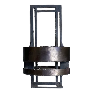 1970s Poul Havgaard Brutalist Candle Holder in Iron and Steel
