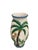 Italian Whimsical Italian Relief Ceramic Monkey & Palm Tree Vase For Sale - Image 3 of 9