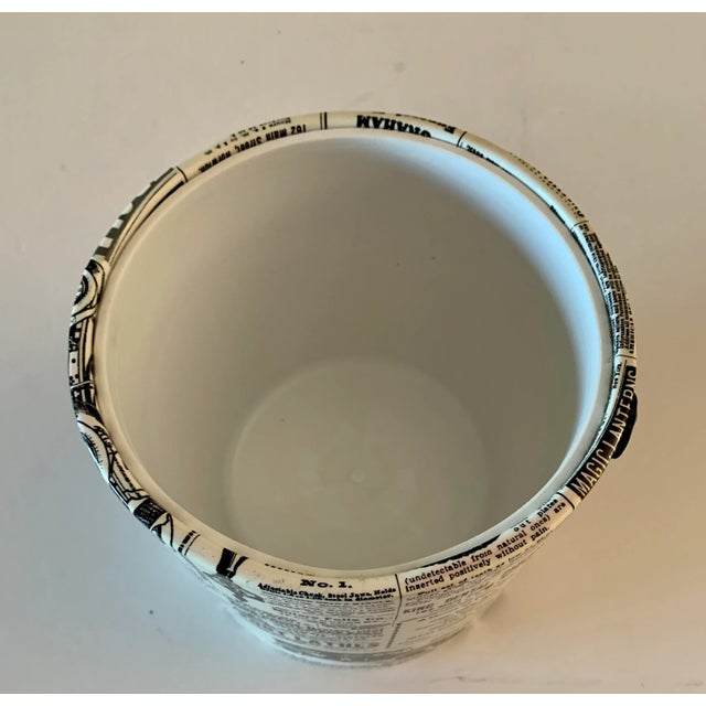 Georges Briard 1970s Irvinware Newsprint Ice Bucket Barware For Sale - Image 4 of 13