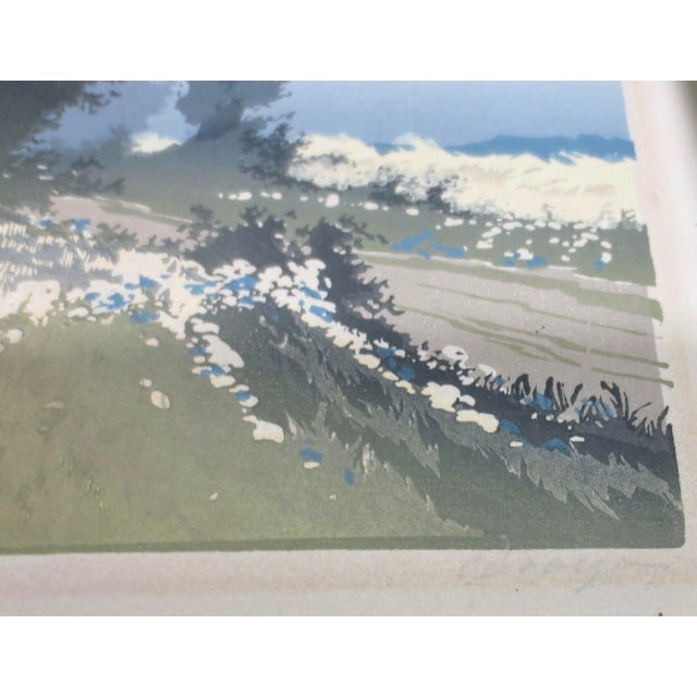 Mid-Century Modern Paul Oskar Droge Signed Woodcut For Sale - Image 3 of 12