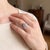 1940's Platinum Round and Baguette Diamond Dinner Ring, Size 5.75 For Sale - Image 4 of 5