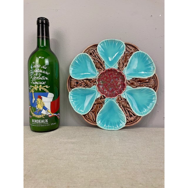 Late 19th Century English Majolica Oyster Plate For Sale In Orlando - Image 6 of 11