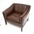 Vintage Danish Leather Armchairs and Ottoman by Georg Thams for Grant Mobelfabrik, 1960s, Set of 3 For Sale - Image 10 of 12