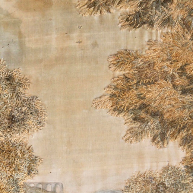 Very Large Antique Framed Needlework, “Boys Playing Soldiers” For Sale - Image 10 of 12