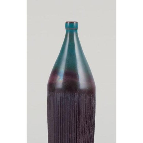 Large Vintage Swedish Ceramic Vases by Sven Hofverberg, 1970s, Set of 2 For Sale - Image 6 of 10