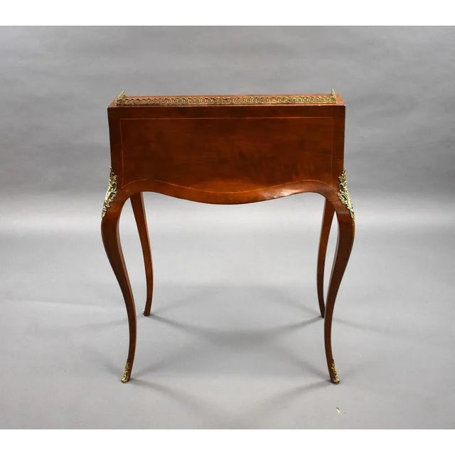 Wood Antique French Bureau De Dame, 1880 For Sale - Image 7 of 9