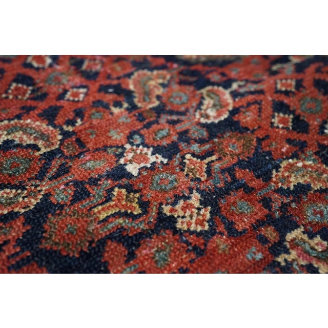 Navy Blue Antique Malayer Rug 4'5'' x 6'3'' For Sale - Image 8 of 10