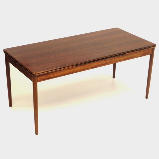 Wood Large Mid-Century Modern Extendable Rosewood Dining Table, 1960s For Sale - Image 7 of 7