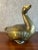 Vintage Colonial Williamsburg Style Lacquered Brass Goose For Sale - Image 4 of 12