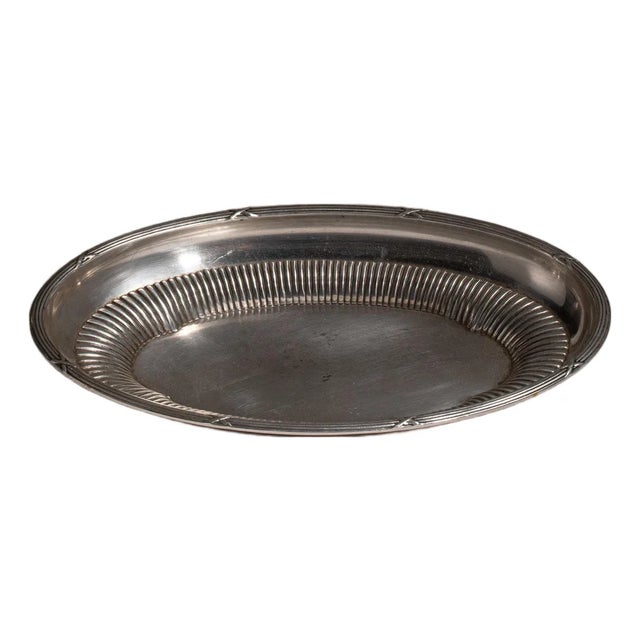 Early 20th Century France Gray Silver Platter For Sale