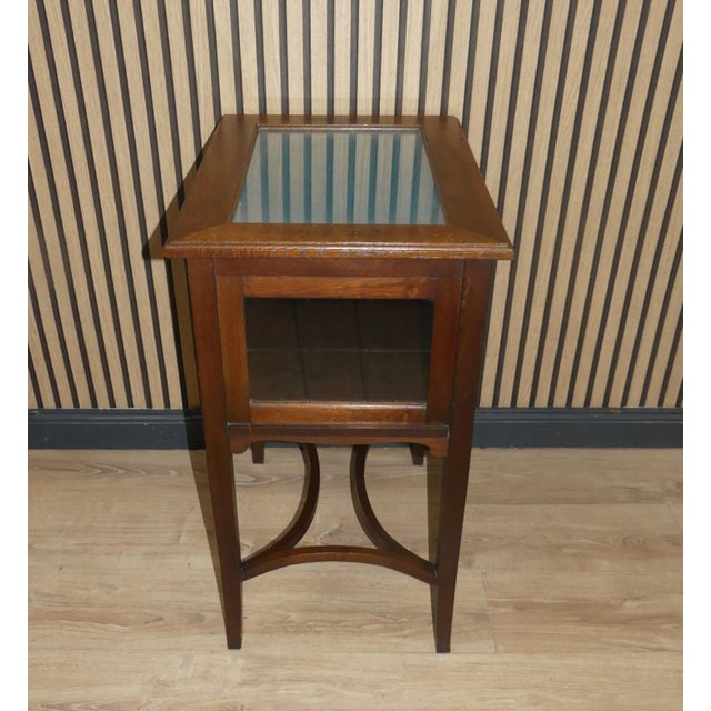 Art Nouveau Tea or Bar Cabinet with Glass, 1890s For Sale - Image 6 of 13