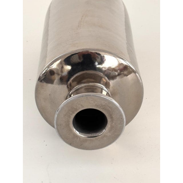 Ceramic Mid-Century Italian Metallic Ceramic Vase by Aldo Londi for Bitossi, 1960s For Sale - Image 7 of 11