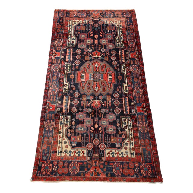 Middle Eastern Nahavand Rug in Wool For Sale
