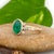 2.8cts Zambian Emerald Ring With Natural Diamond Accents: Solid 14k Gold, Size 6.75 For Sale In Columbus - Image 6 of 8