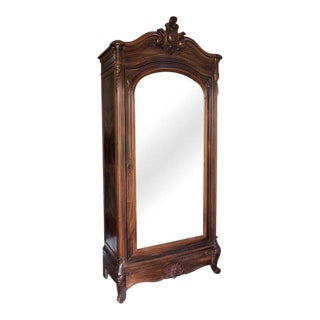 Louis XV Style Rosewood Armoire For Sale