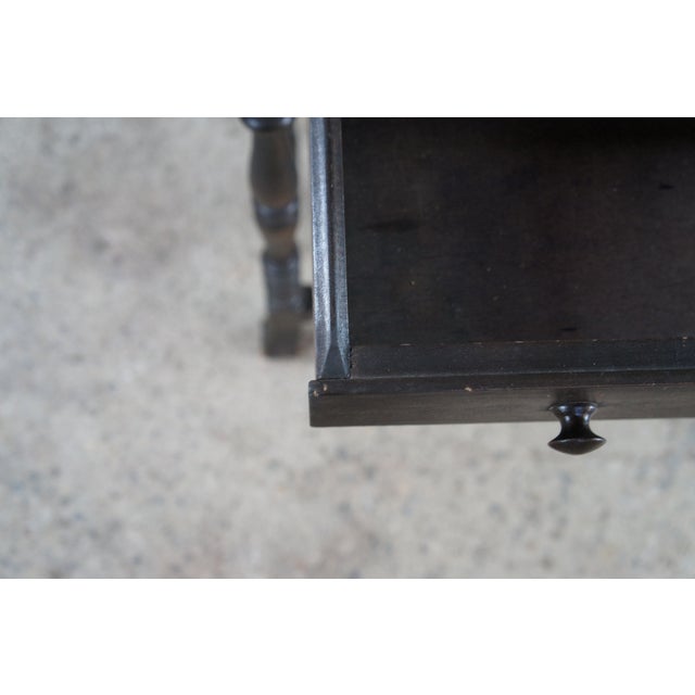 Antique William & Mary Style Walnut Dropleaf Gateleg Parlor Table For Sale - Image 9 of 14