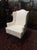 Textile Vintage Damask Wing Chair, Bernhardt Furniture For Sale - Image 7 of 10