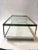 Milo Baughman 1970s Milo Baughman Chrome, Glass & Marble Coffee Table on Wheels For Sale - Image 4 of 9