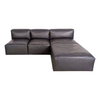 Corner Sofa in Leather from Walter Knoll, Set of 3 For Sale