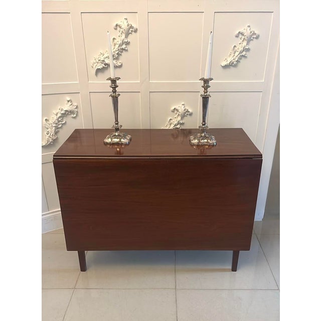 Antique Georgian Mahogany Six Leg Drop Leaf Dining Table, 1800 For Sale - Image 10 of 16