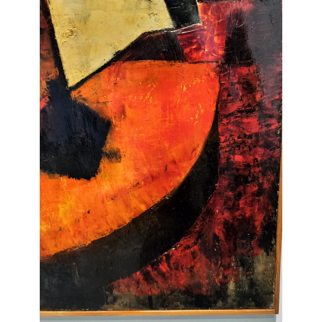 1960s Early 1960s Jacques Lamy Still Life Oil Painting "The Black Vest" For Sale - Image 5 of 9